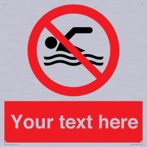 Custom prohibition no swimming